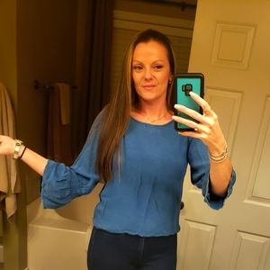 Denim blouse, medium, super soft and lightweight.